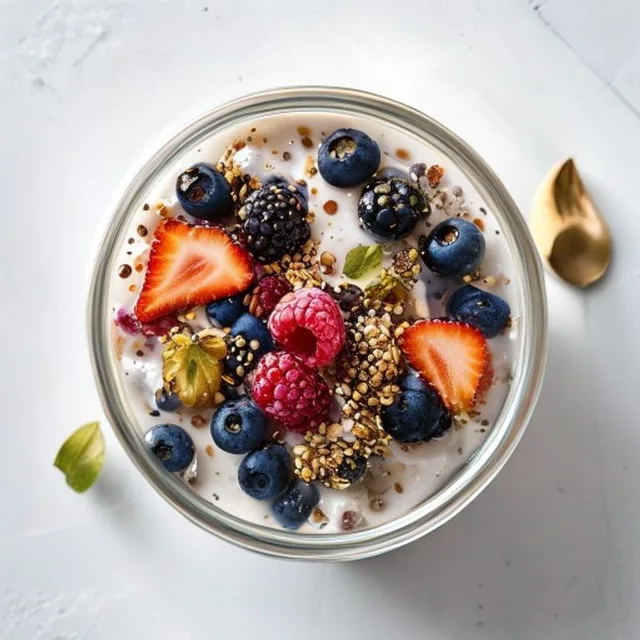 Overnight Oats with Banana & Chia