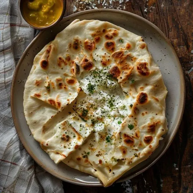 Paneer Paratha + Curd